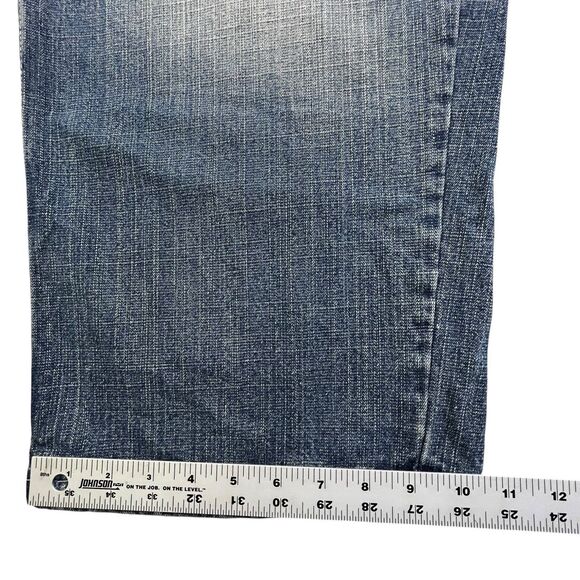 Vintage Dodeca Jeans Mens 42x32 Blue Denim Baggy Wide Leg Hip Hop Grunge Y2K - Picture 12 of 12